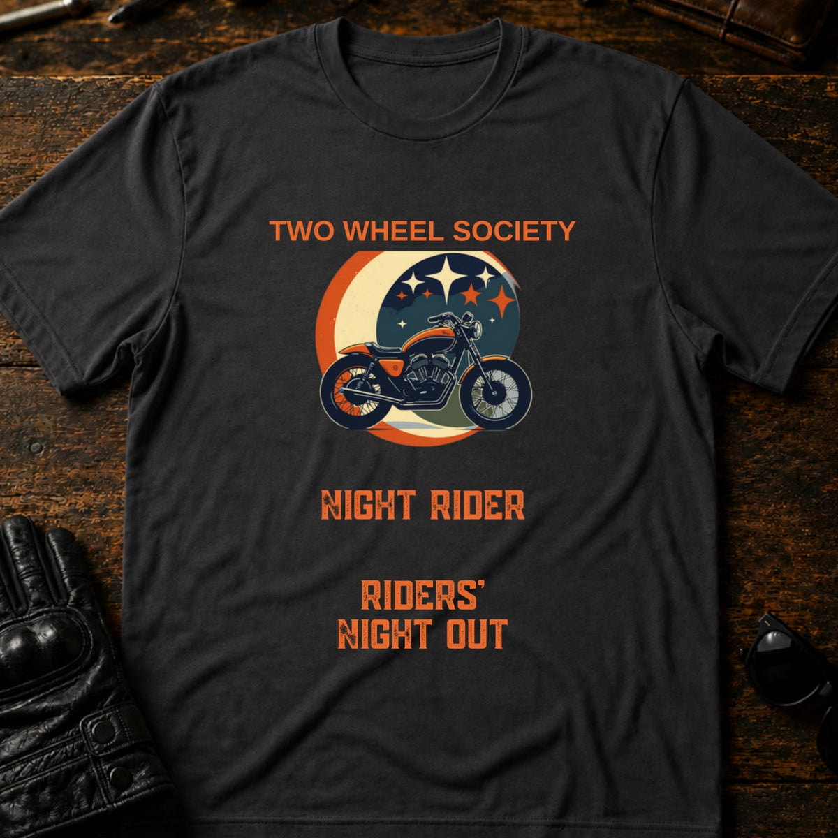 Riders Night Out T-Shirt, charcoal