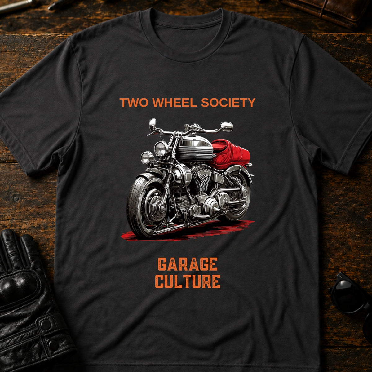 Garage Culture Vintage T-Shirt, charcoal