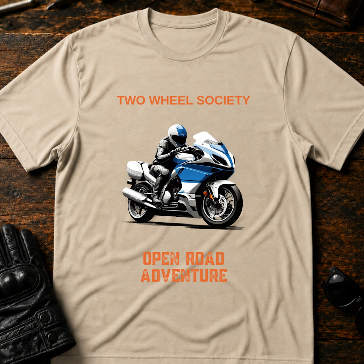 Open Road Adventure T-Shirt, sand