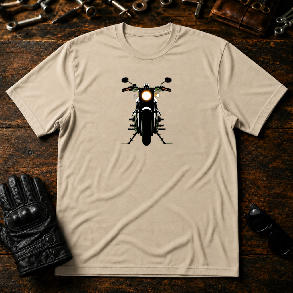Night Rider Emblem T-Shirt - mockup 6 sand