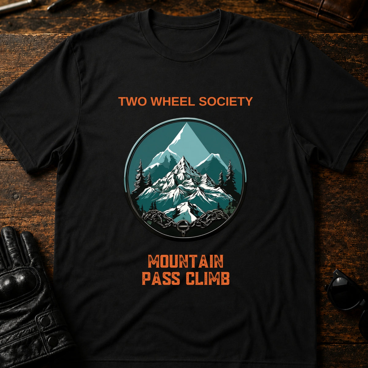 Mountain Pass Climb T-Shirt, black