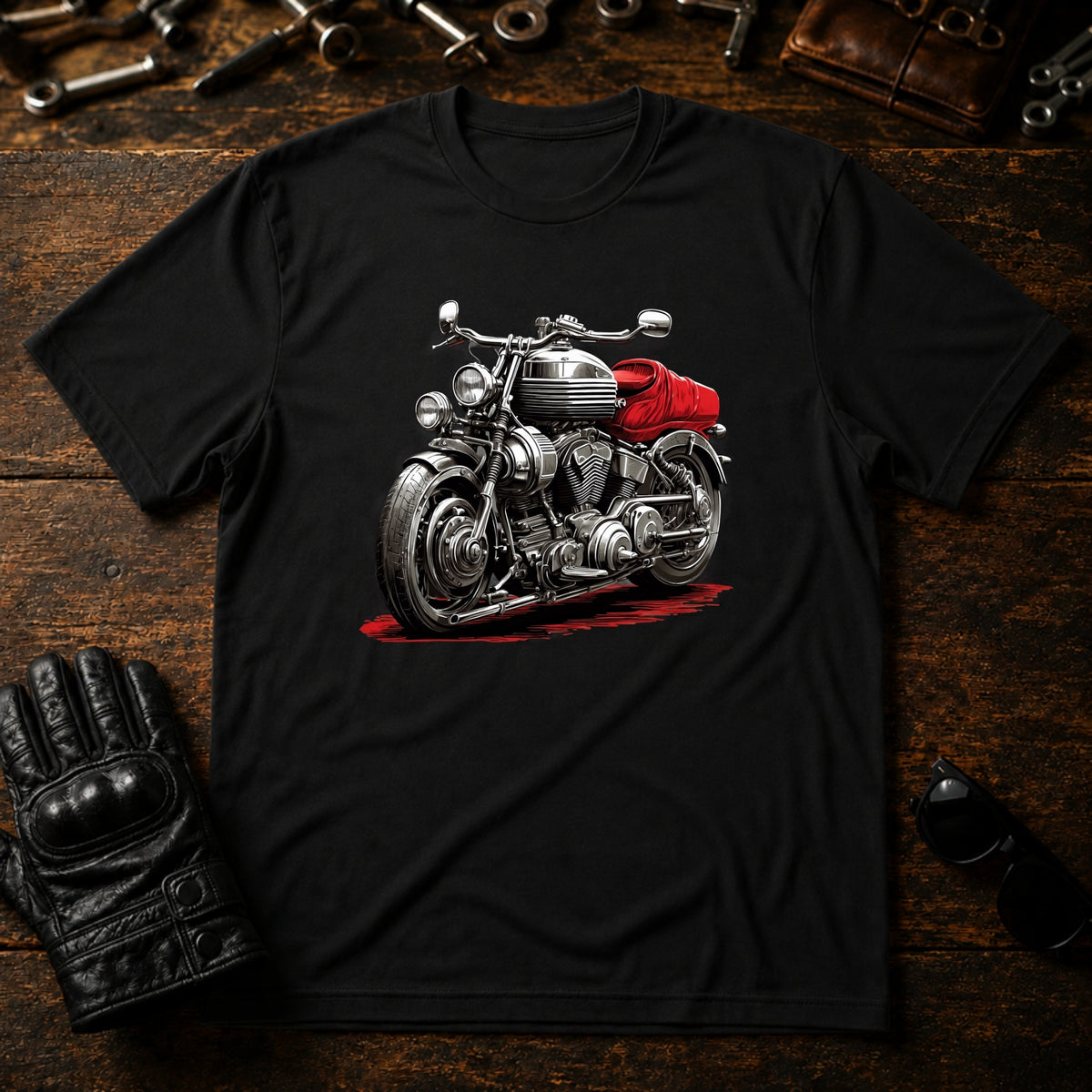 Garage Culture Vintage T-Shirt - mockup 1 black