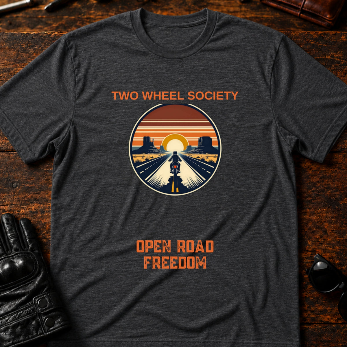 Open Road Freedom T-Shirt, dark heather