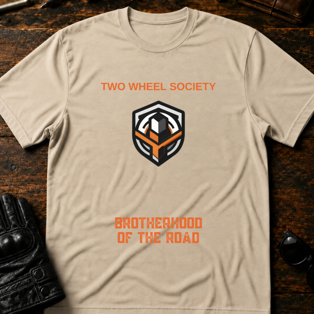 Brotherhood Emblem T-Shirt - mockup 6 sand