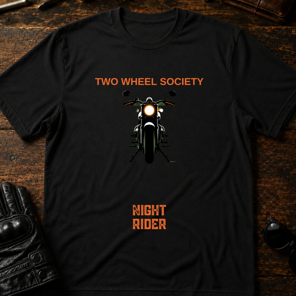 Night Rider Emblem T-Shirt - mockup 1 black