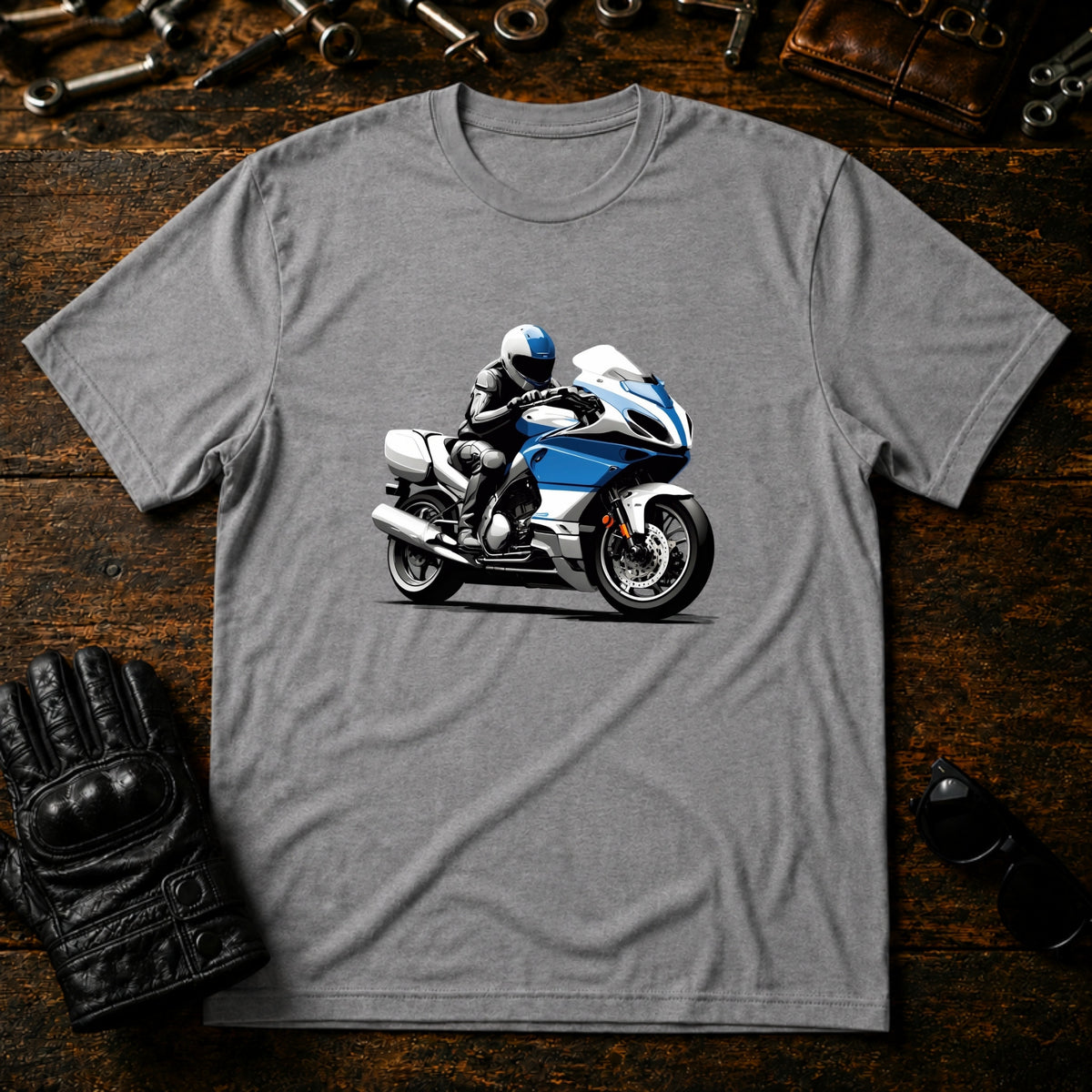 Open Road Adventure T-Shirt - mockup 4 sport gray