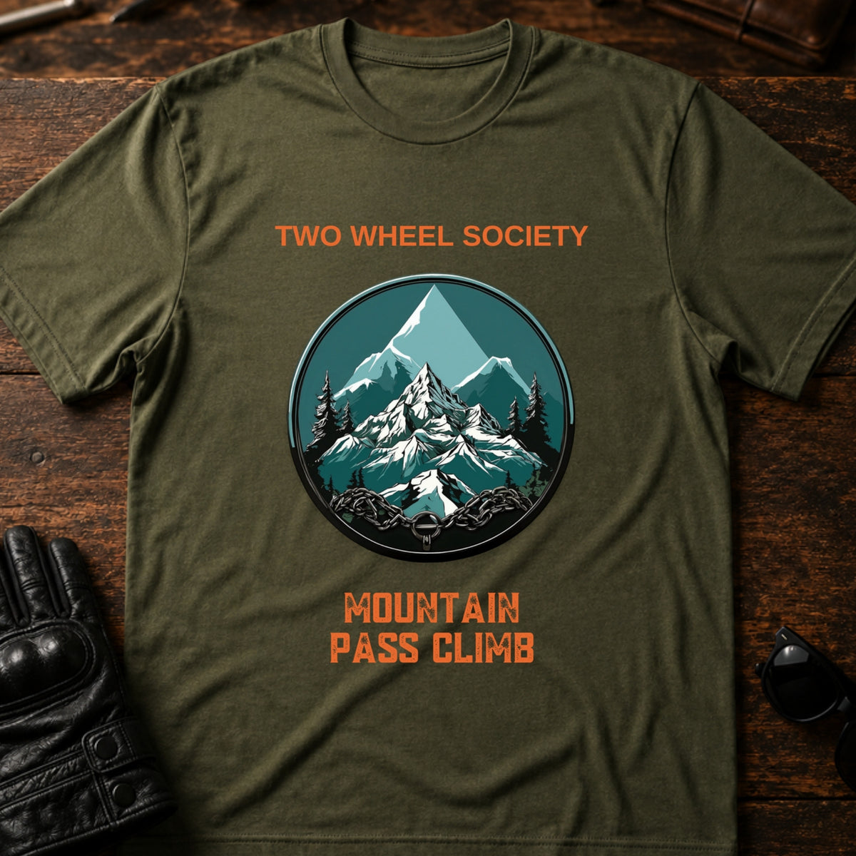 Mountain Pass Climb T-Shirt, military green