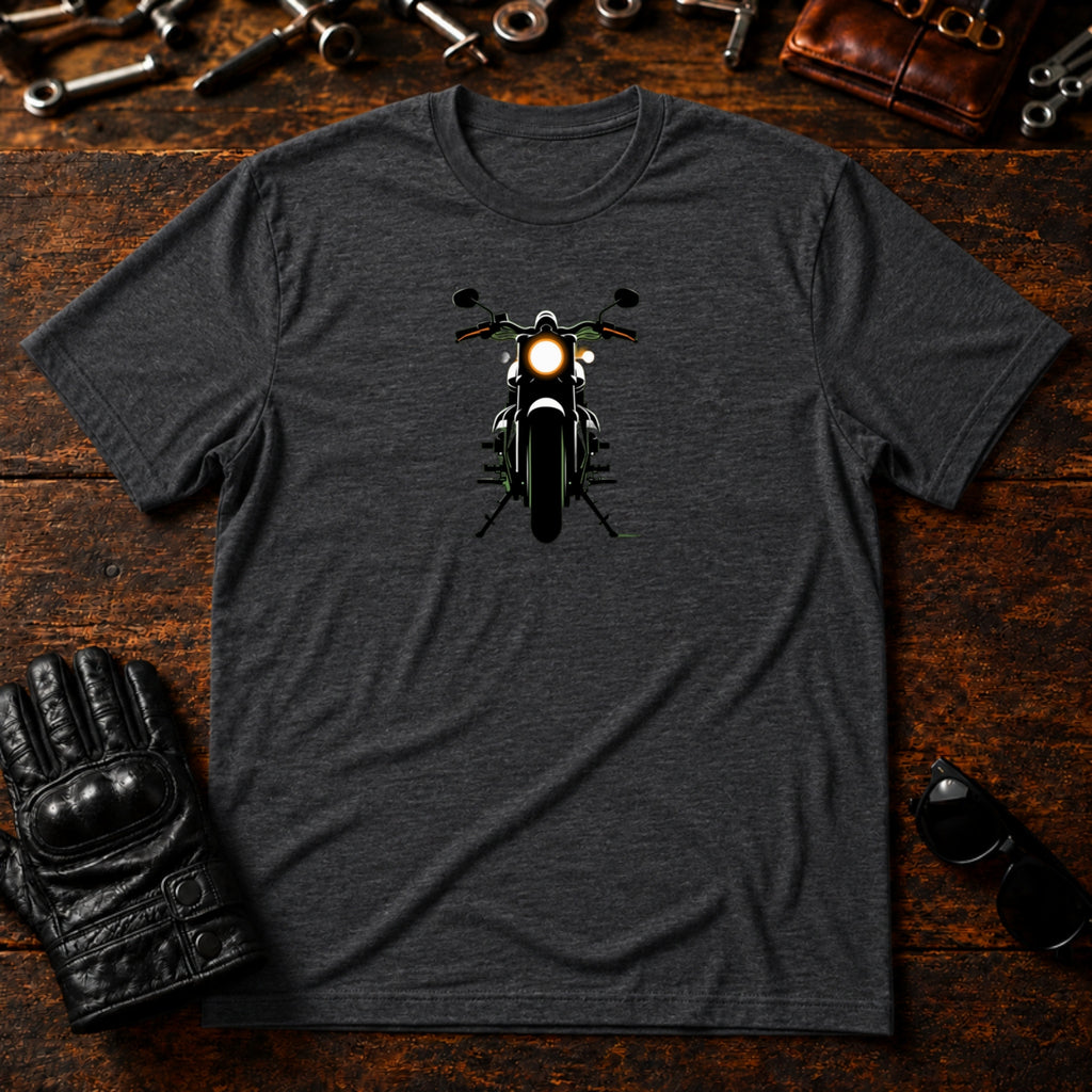 Night Rider Emblem T-Shirt - mockup 8 dark heather