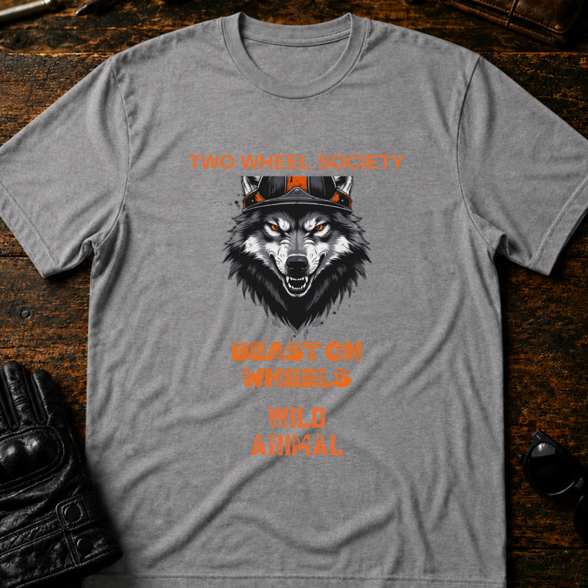 Wild Animal Rider T-Shirt, sport gray