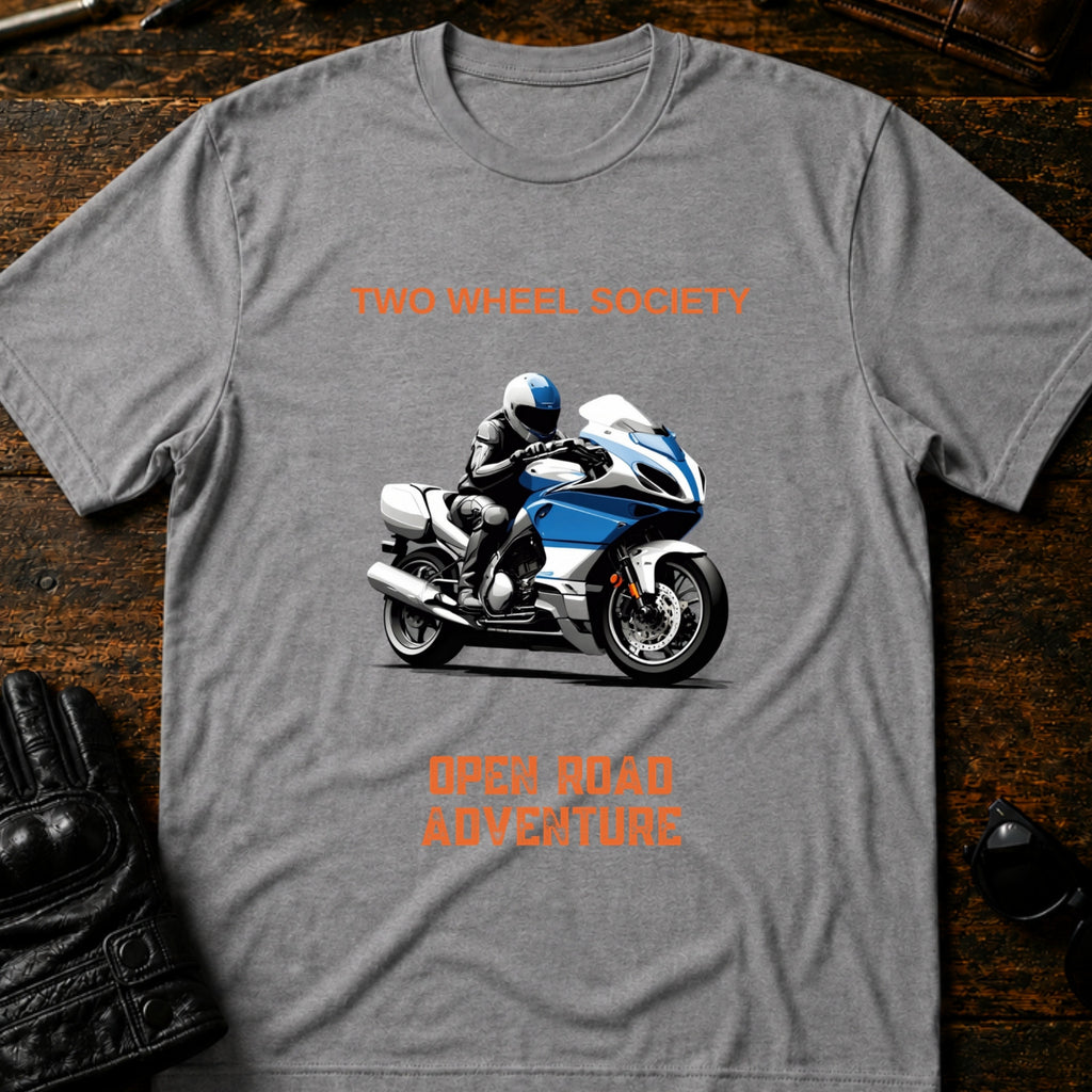 Open Road Adventure T-Shirt - mockup 4 sport gray
