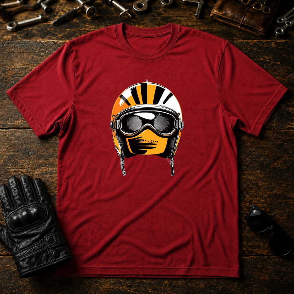 Morning Ride Vibes T-Shirt - mockup 7 cardinal red