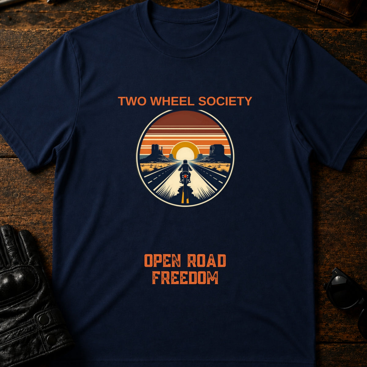 Open Road Freedom T-Shirt, navy