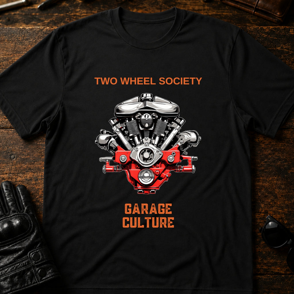 Garage Culture Vintage Art T-Shirt - mockup 1 black