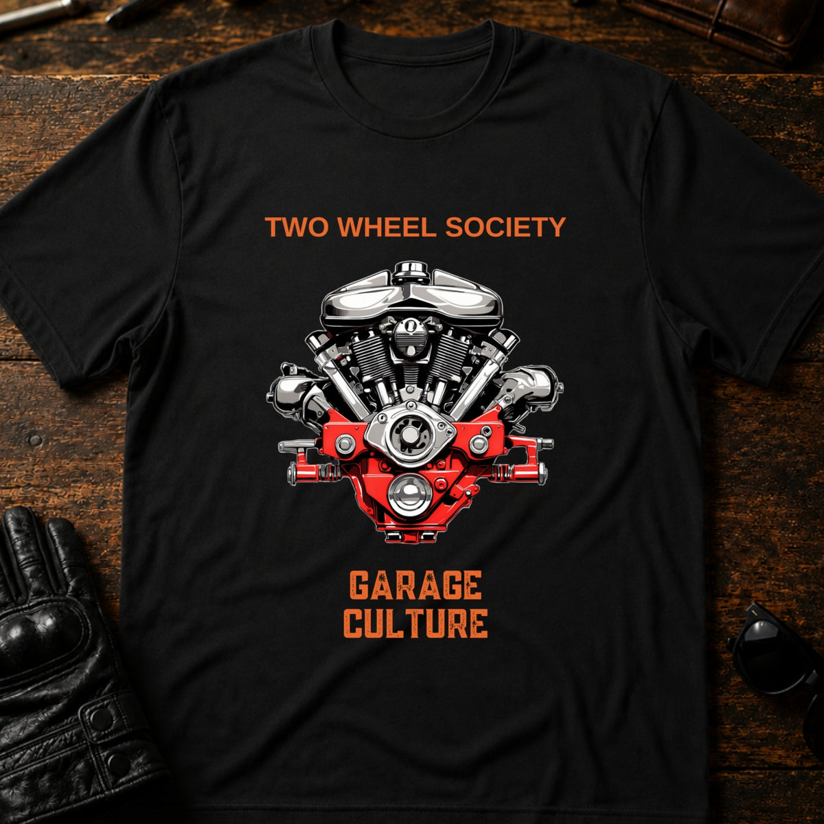Garage Culture Vintage Art T-Shirt, black