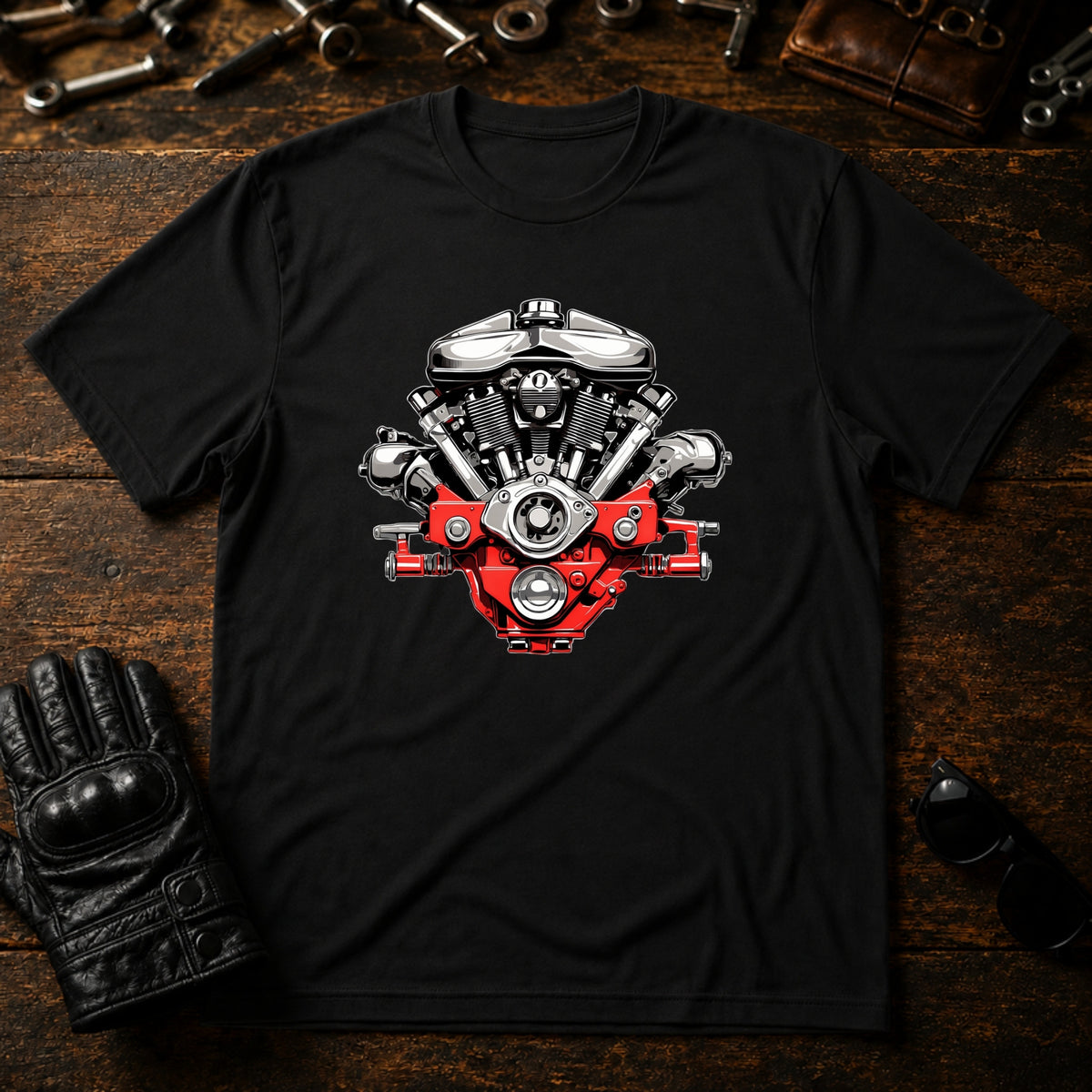 Garage Culture Vintage Art T-Shirt - mockup 1 black