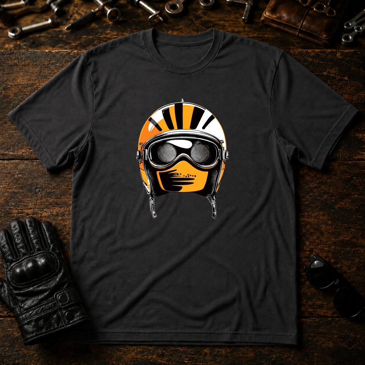 Morning Ride Vibes T-Shirt - mockup 3 charcoal