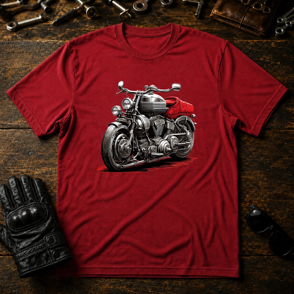 Garage Culture Vintage T-Shirt - mockup 7 cardinal red