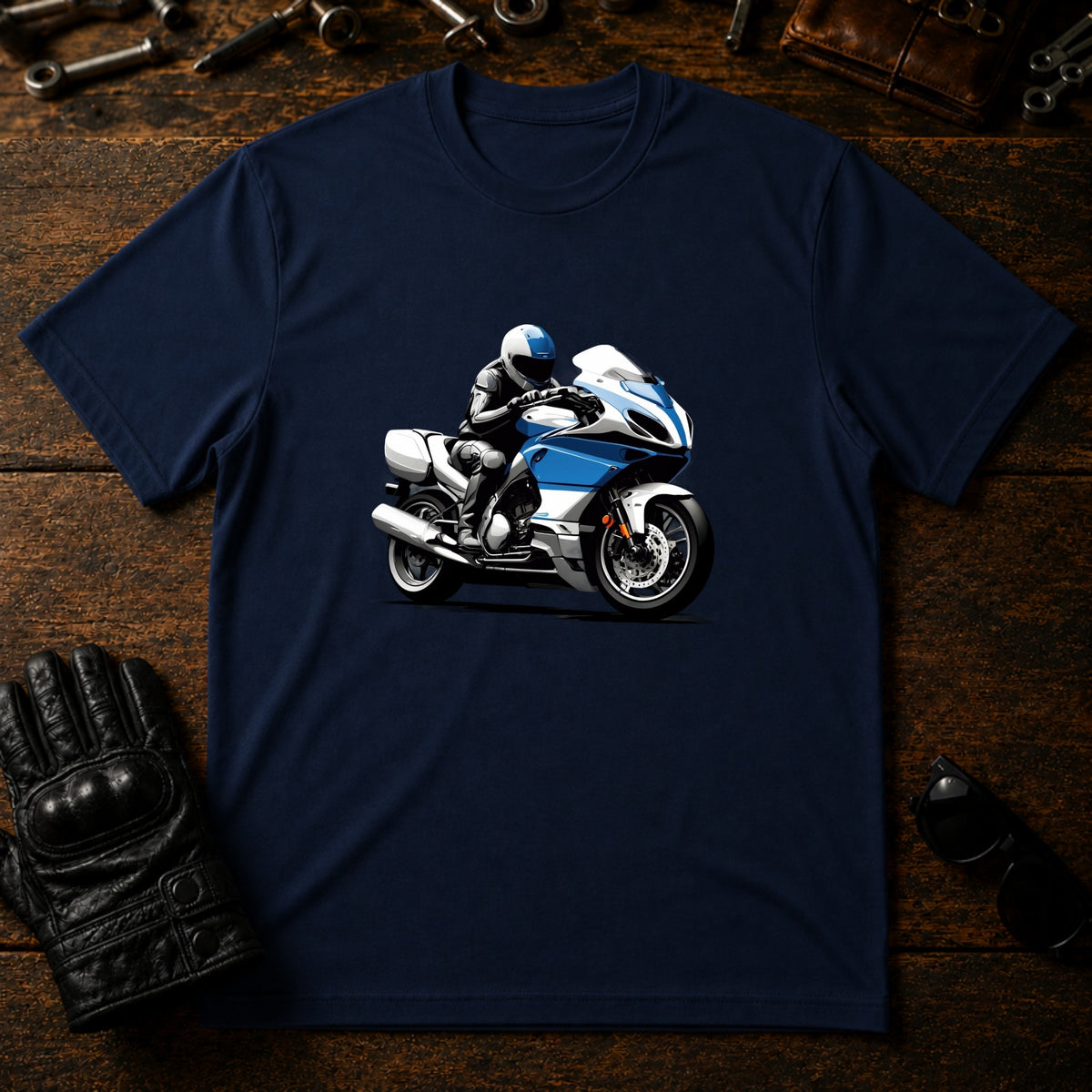 Open Road Adventure T-Shirt - mockup 5 navy
