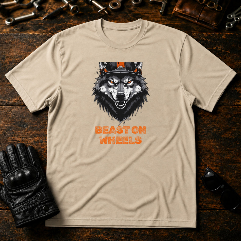 Wild Animal Rider T-Shirt - mockup 6 sand