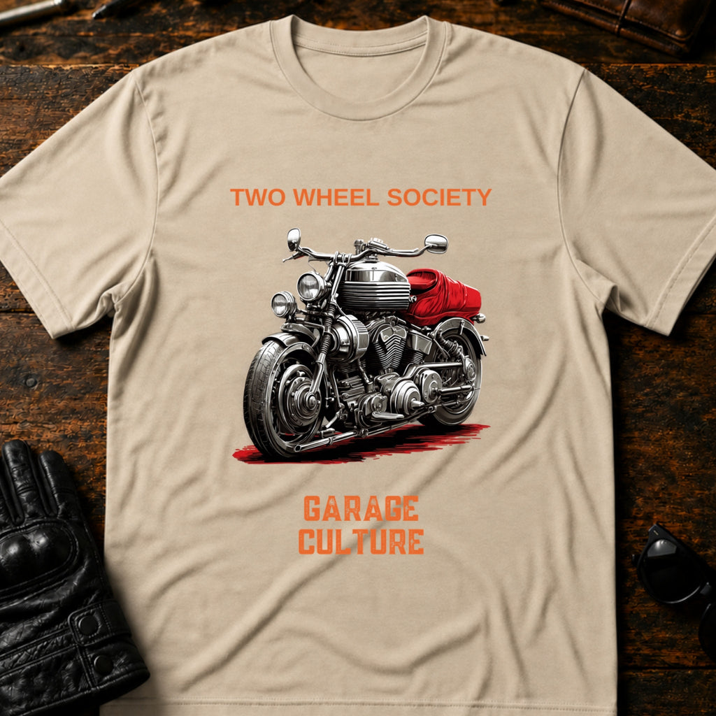 Garage Culture Vintage T-Shirt - mockup 6 sand