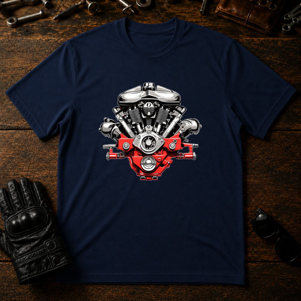 Garage Culture Vintage Art T-Shirt - mockup 5 navy
