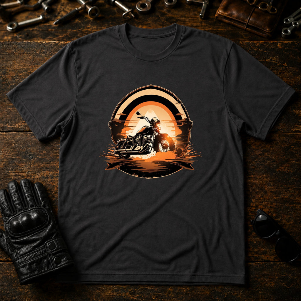 Sunrise Coffee Cruiser T-Shirt - mockup 3 charcoal