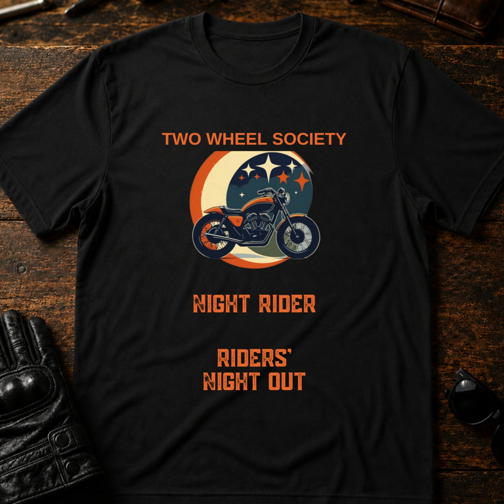 Riders Night Out T-Shirt - mockup 1 black