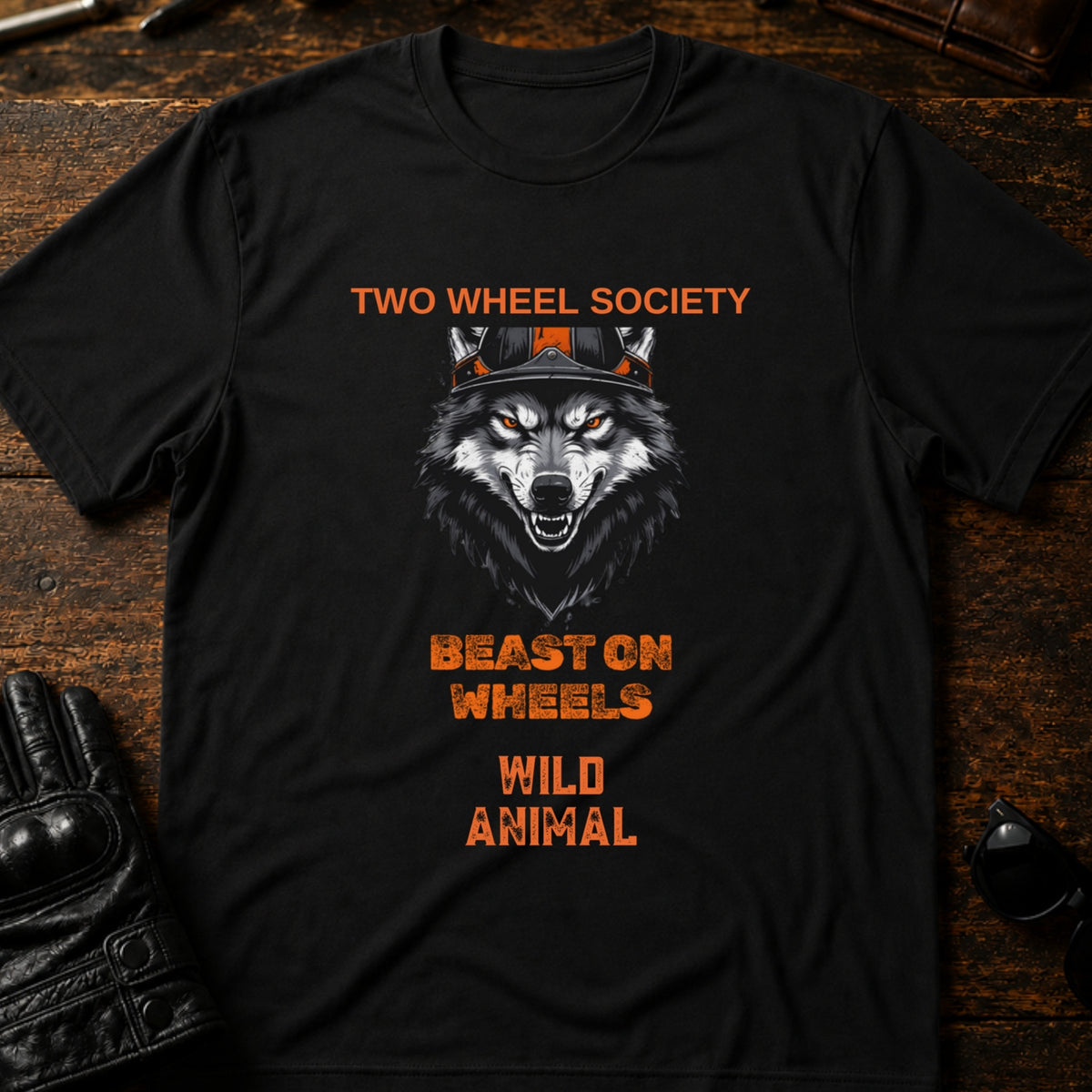 Wild Animal Rider T-Shirt, black