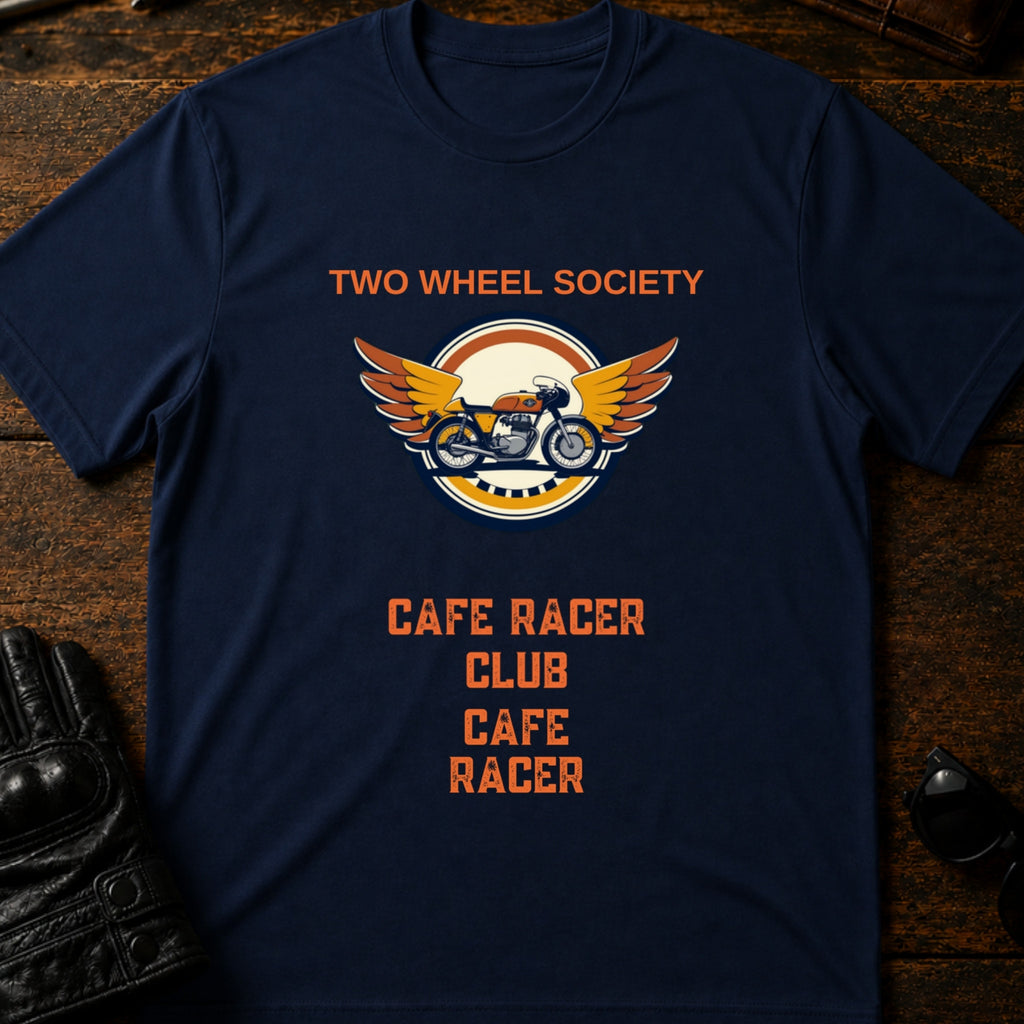 Cafe Racer Emblem T-Shirt - mockup 5 navy