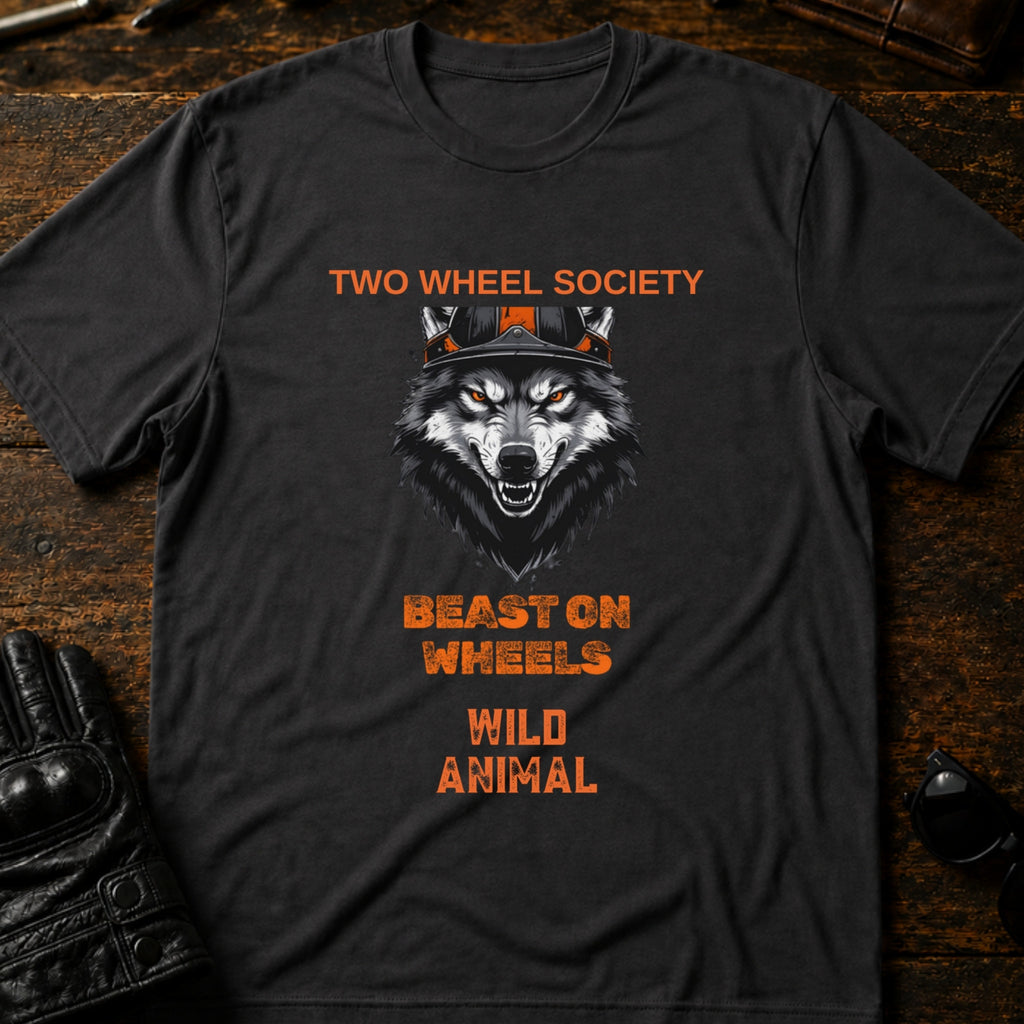 Wild Animal Rider T-Shirt - mockup 3 charcoal