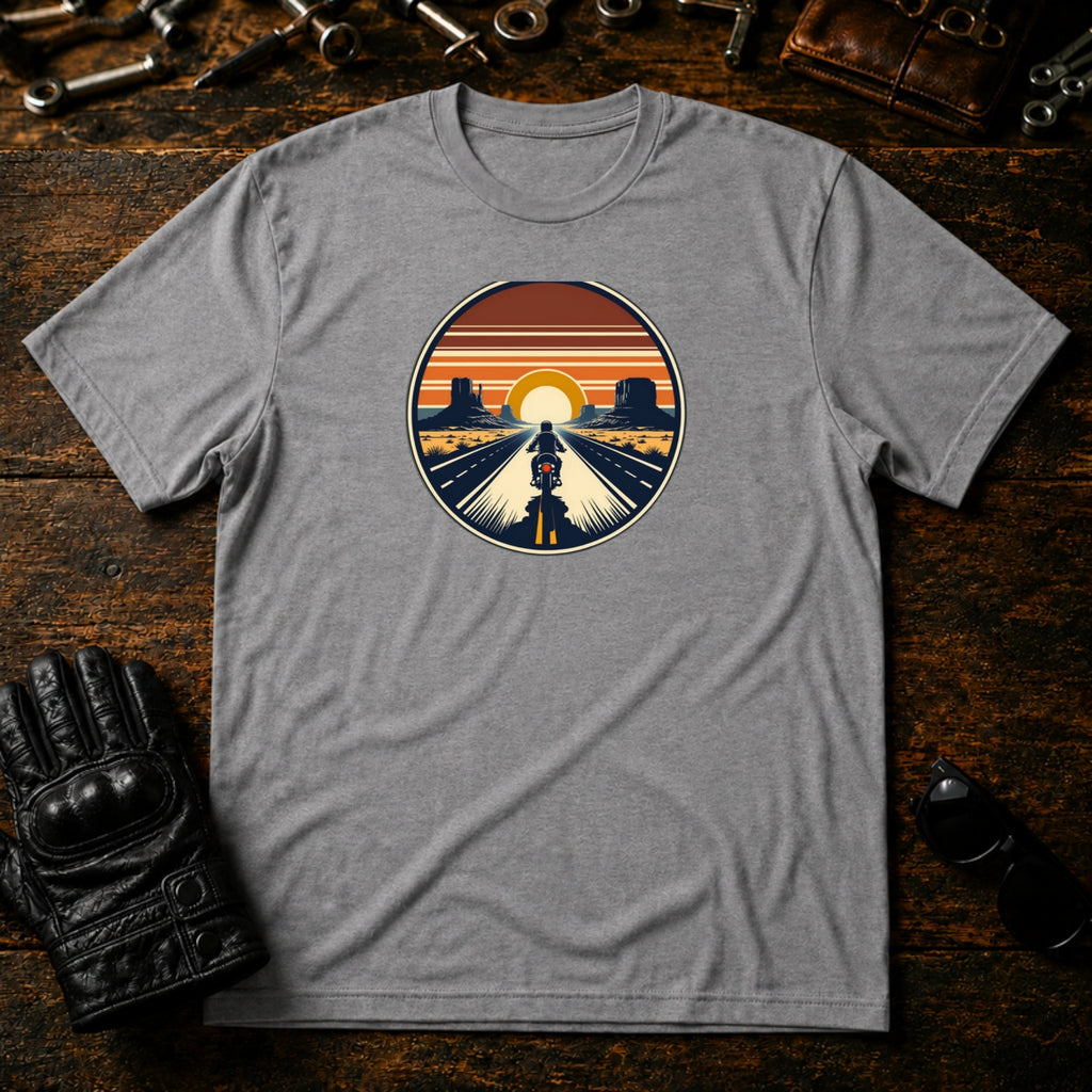 Open Road Freedom T-Shirt - mockup 4 sport gray