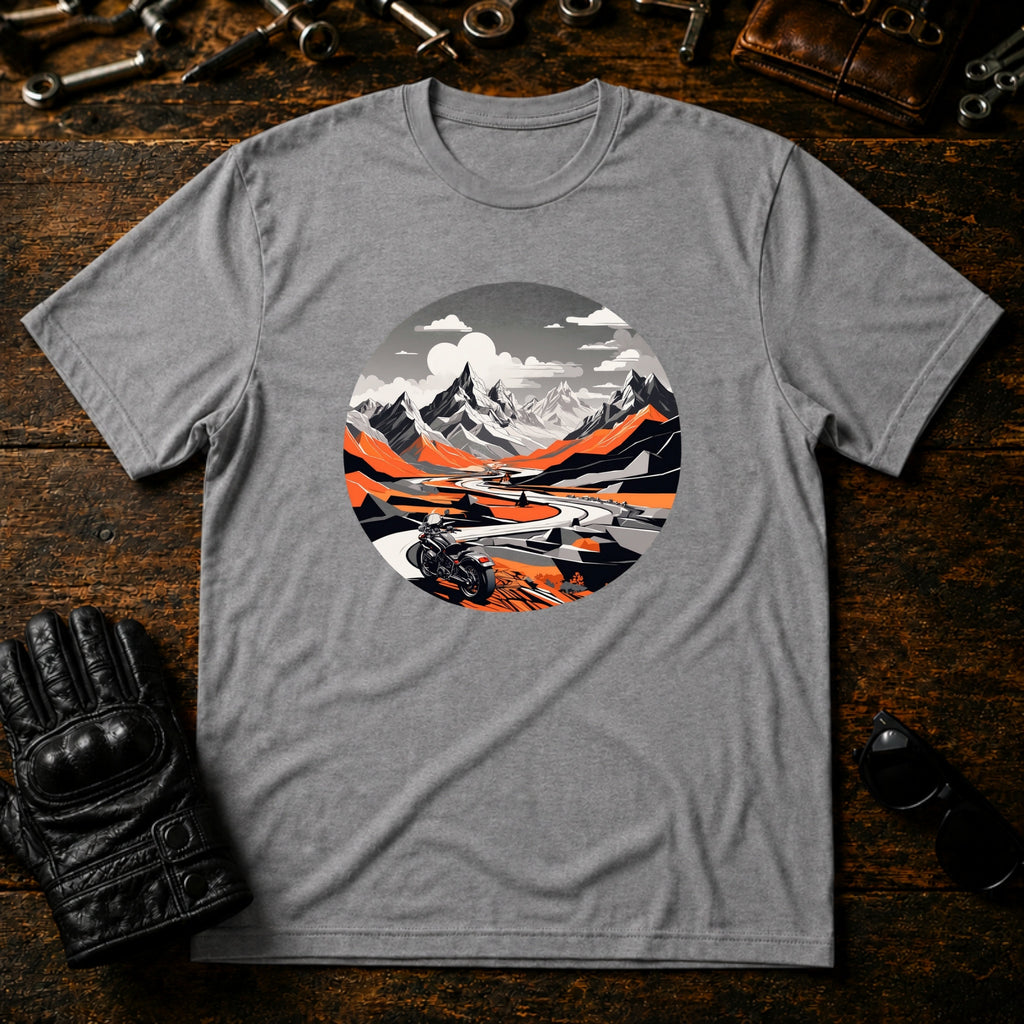 Mountain Pass Ride T-Shirt - mockup 4 sport gray