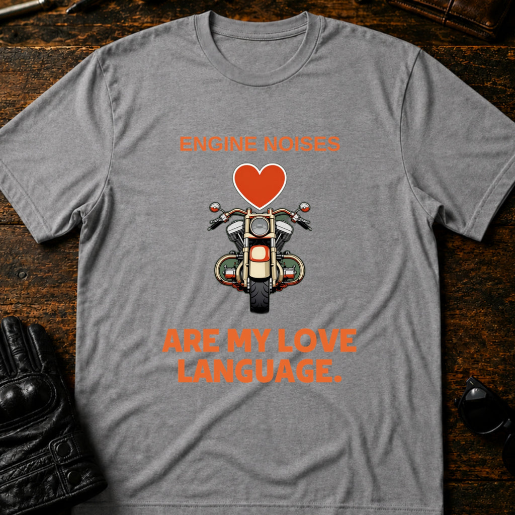 Engine Noises Are My Love Language Biker T-Shirt - mockup 4 sport gray