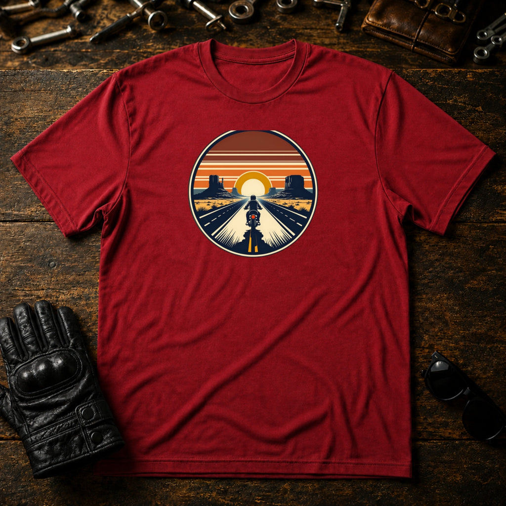 Open Road Freedom T-Shirt - mockup 7 cardinal red