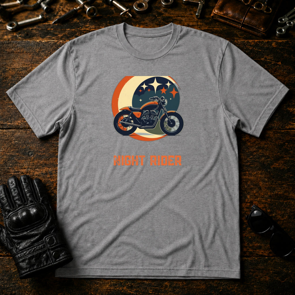 Riders Night Out T-Shirt - mockup 4 sport gray