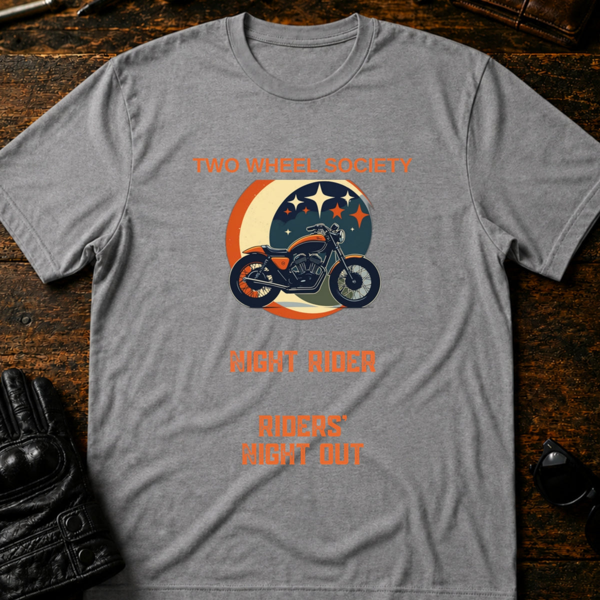 Riders Night Out T-Shirt, sport gray