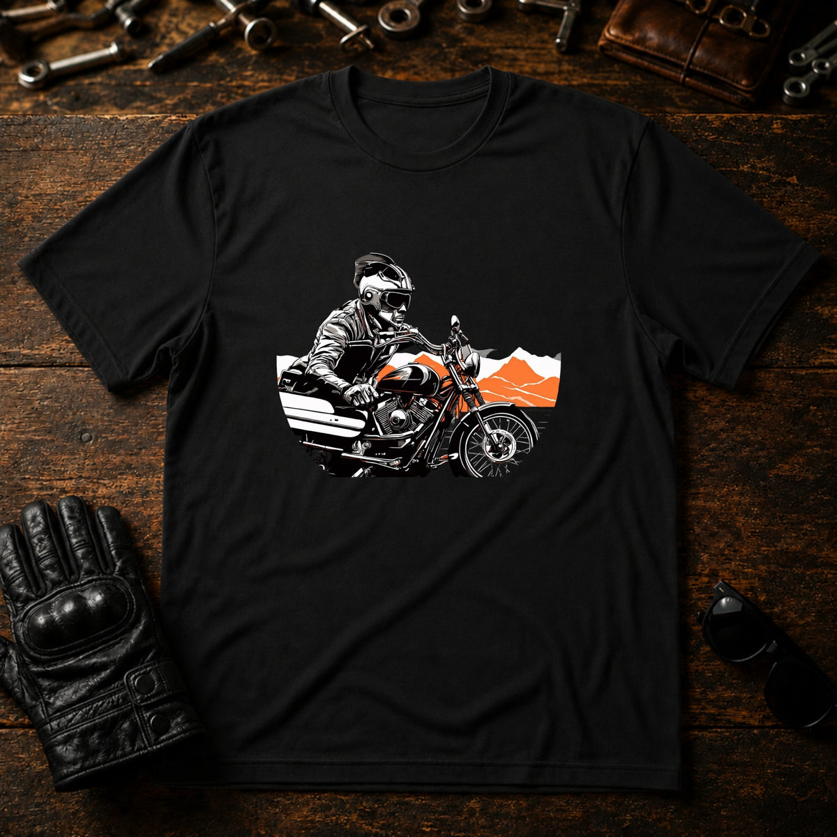 Dawn Patrol T-Shirt - mockup 1 black