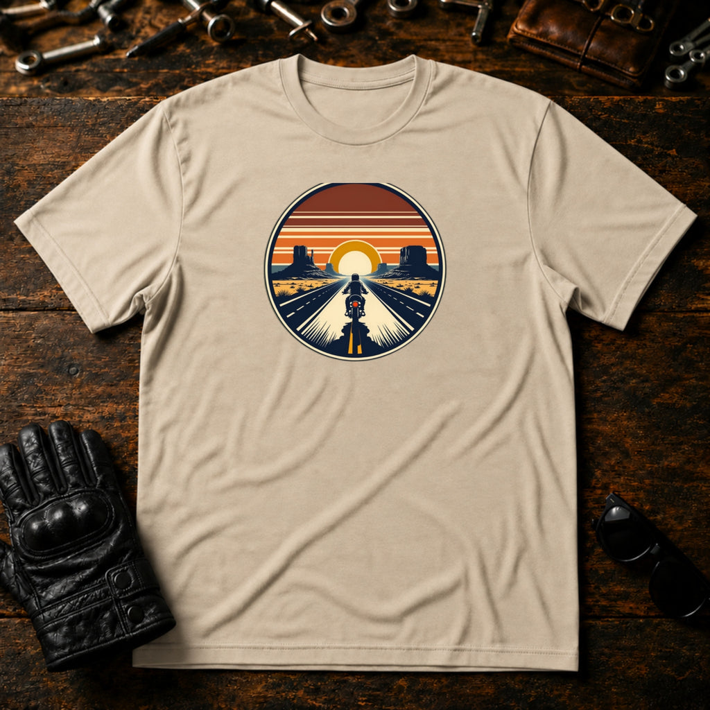 Open Road Freedom T-Shirt - mockup 6 sand