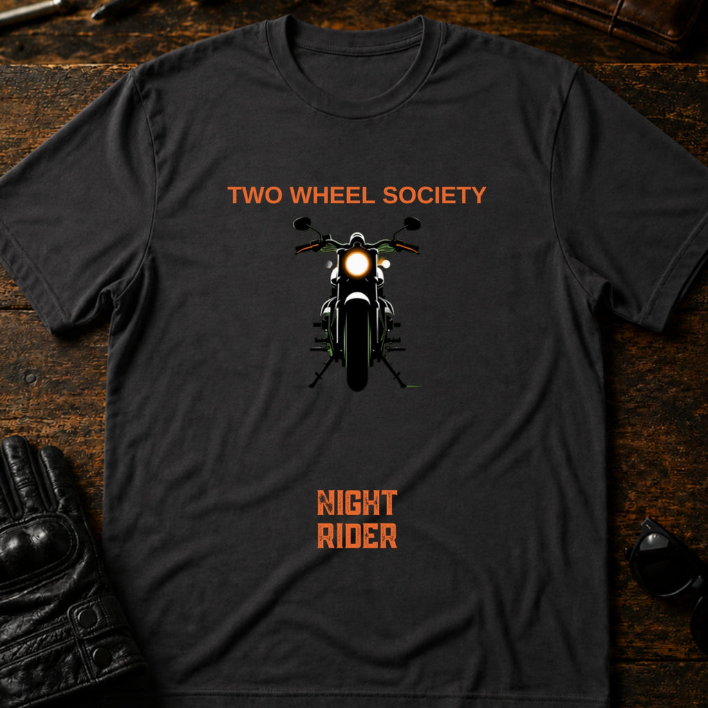Night Rider Emblem T-Shirt - mockup 3 charcoal