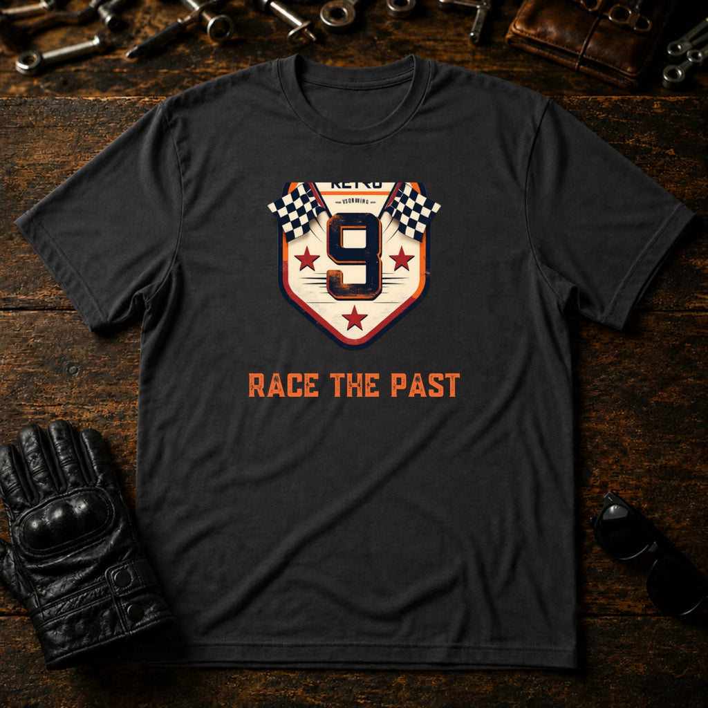 Speedway Legends Badge T-Shirt - mockup 3 charcoal