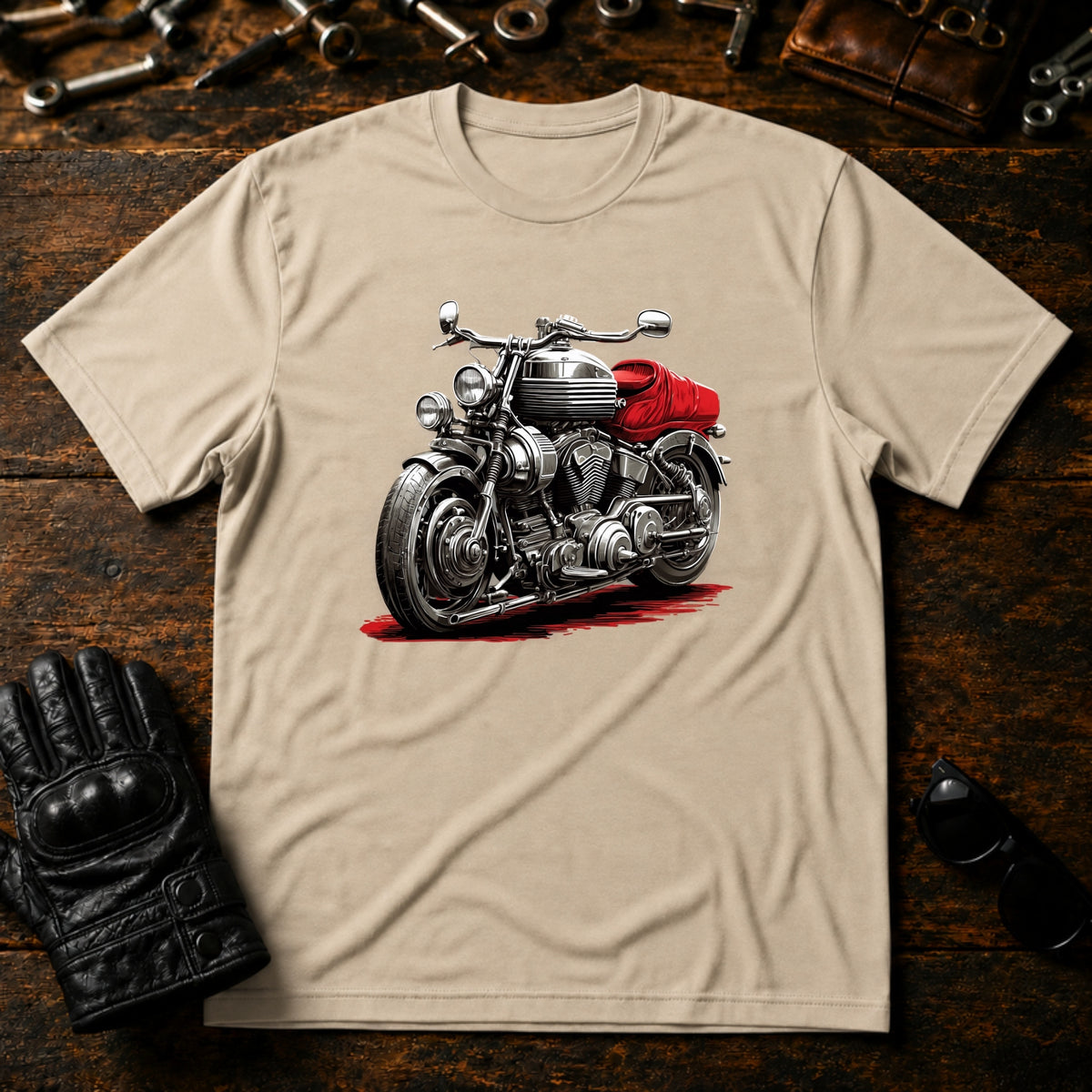 Garage Culture Vintage T-Shirt - mockup 6 sand