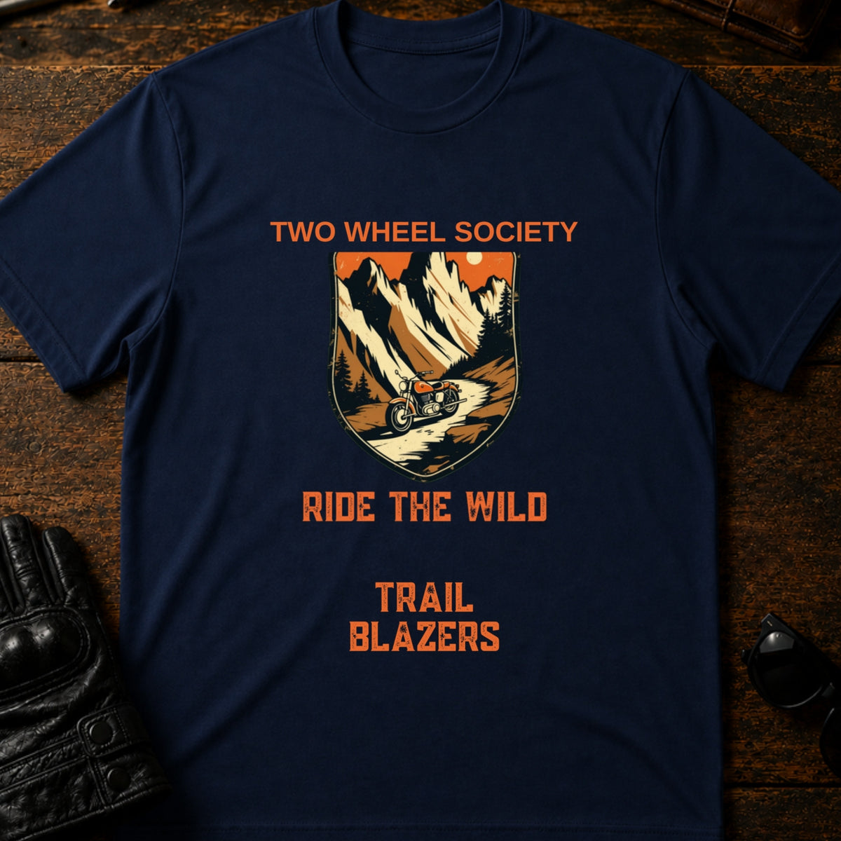 Trail Blazers Badge T-Shirt, navy