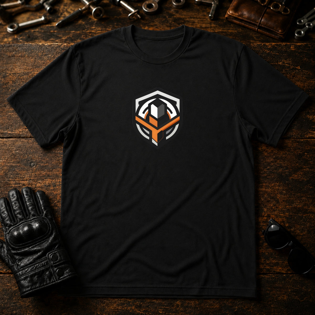 Brotherhood Emblem T-Shirt - mockup 1 black