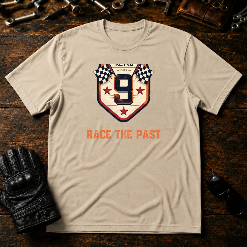 Speedway Legends Badge T-Shirt - mockup 6 sand