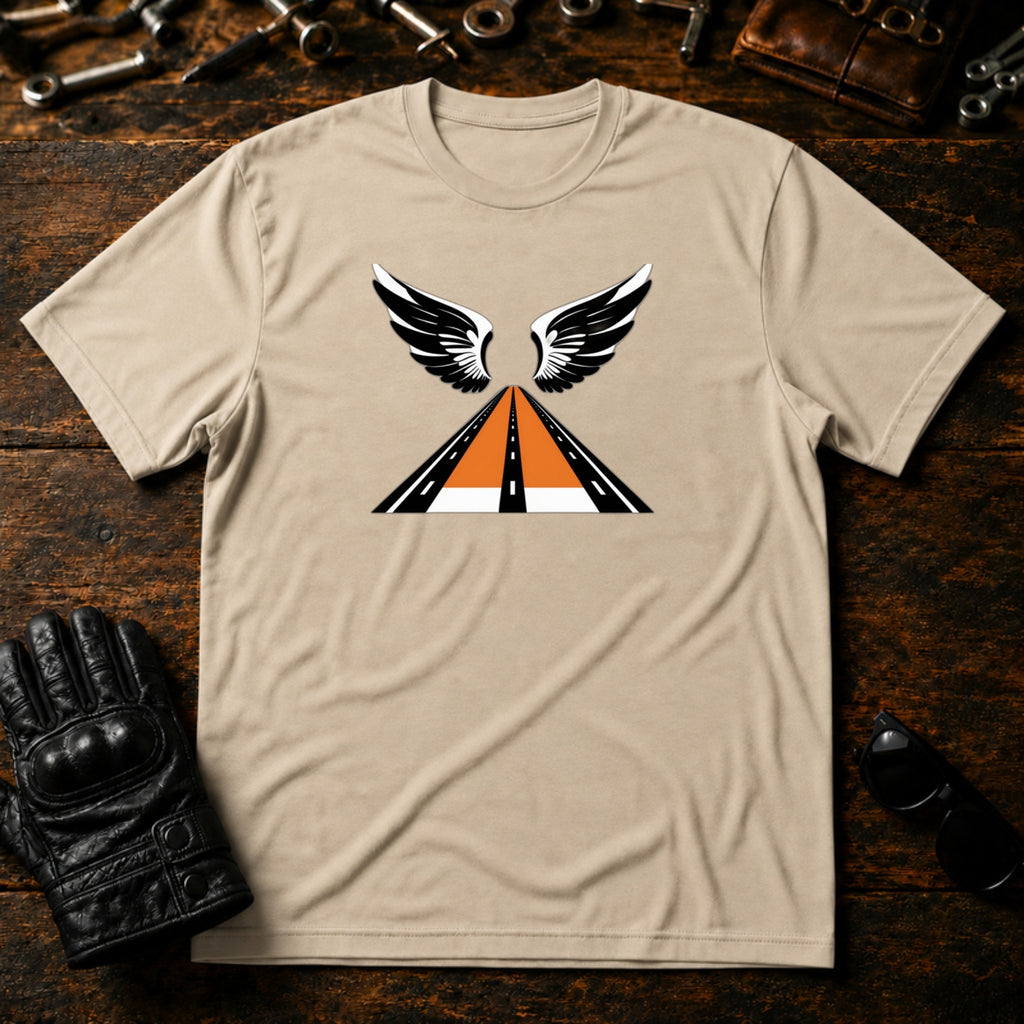 Freedom Ride Icon T-Shirt - mockup 6 sand