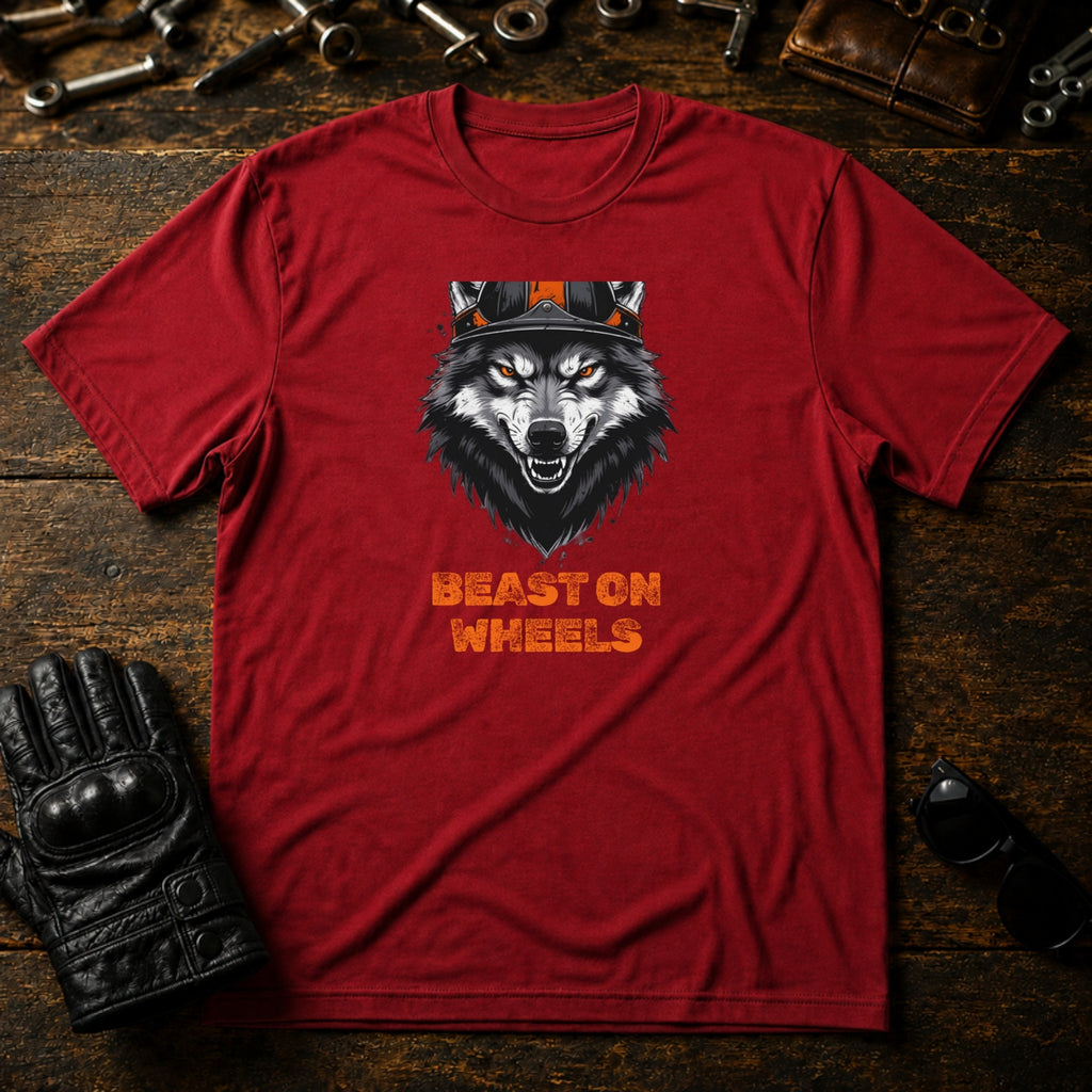 Wild Animal Rider T-Shirt - mockup 7 cardinal red