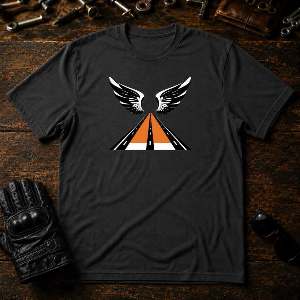 Freedom Ride Icon T-Shirt - mockup 3 charcoal