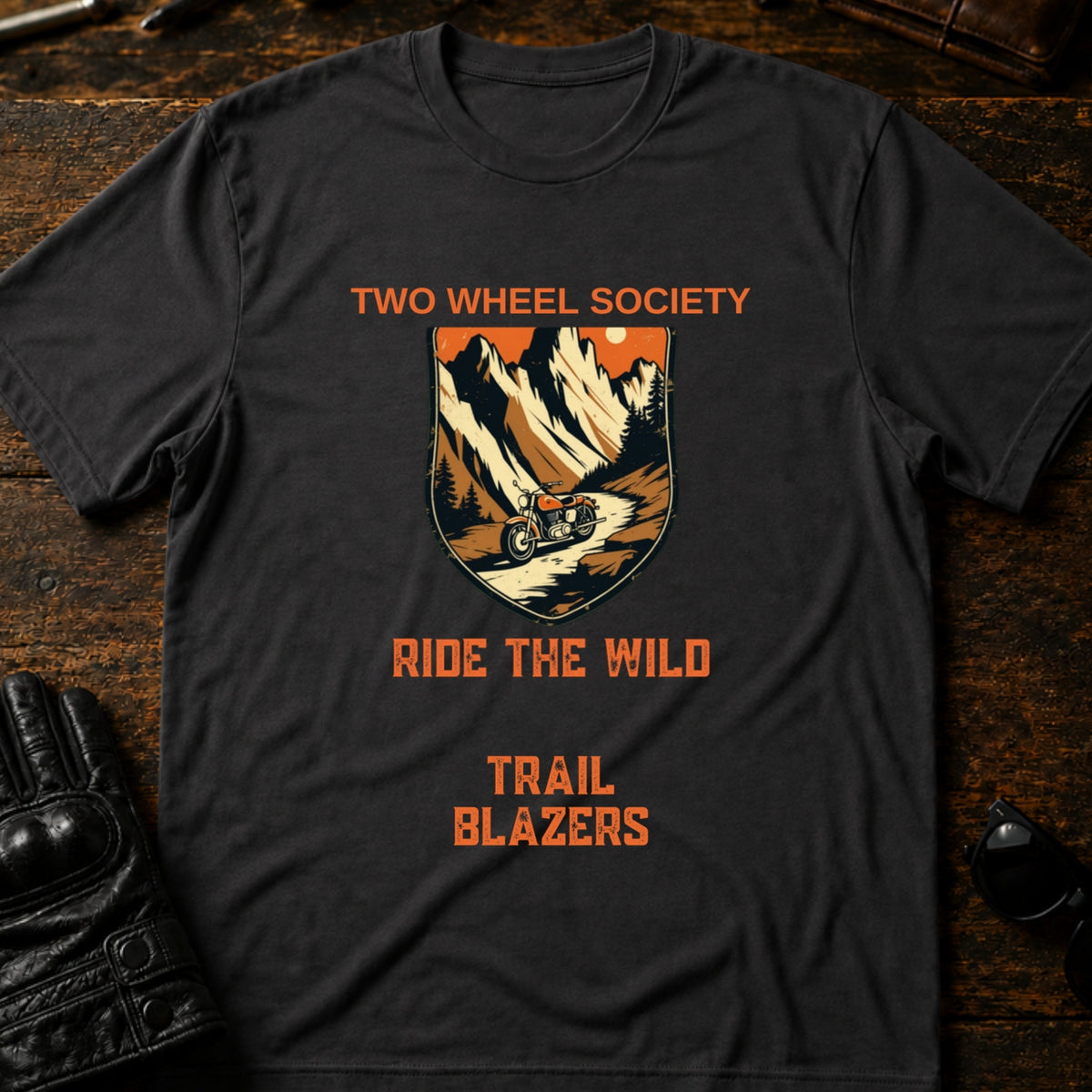 Trail Blazers Badge T-Shirt, charcoal