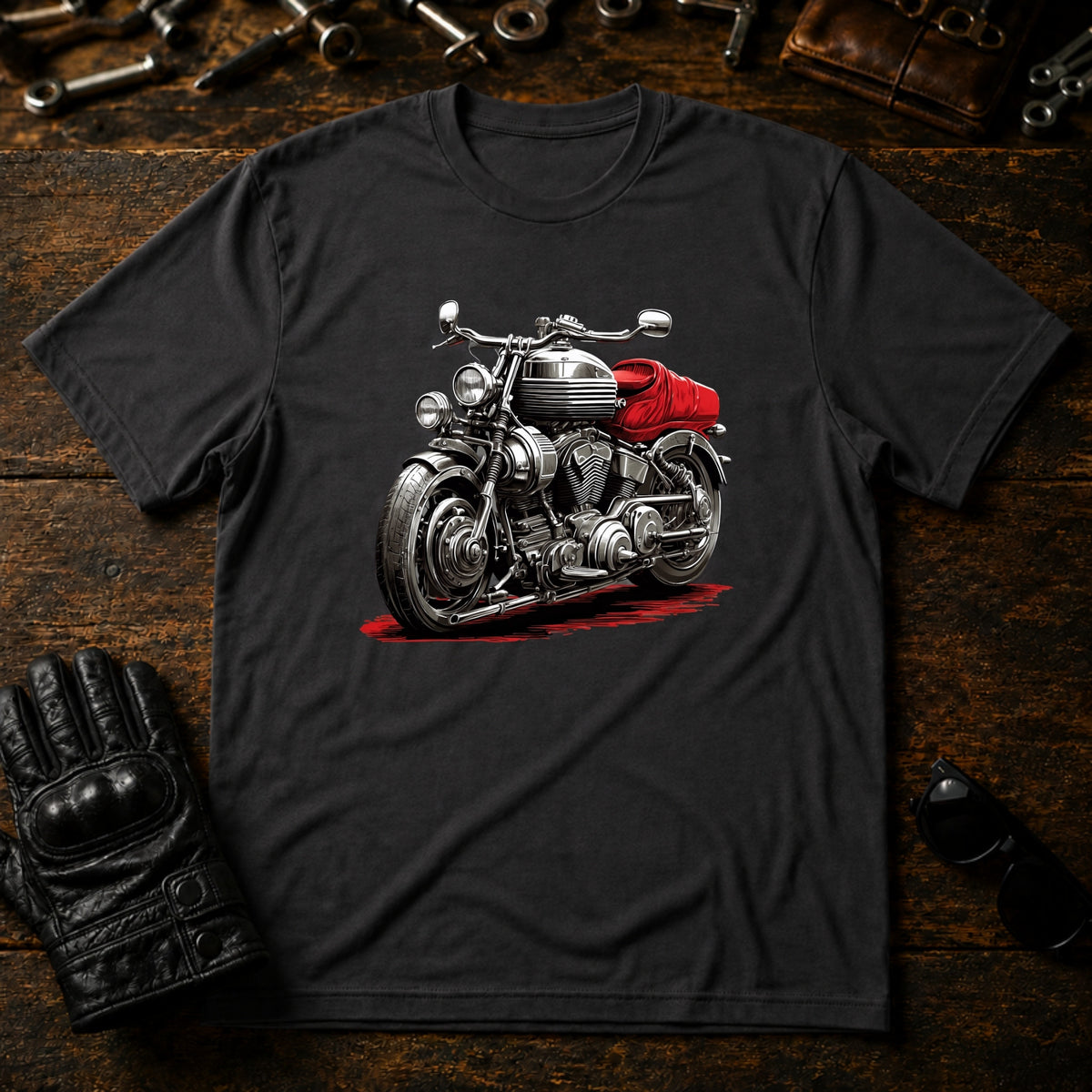 Garage Culture Vintage T-Shirt - mockup 3 charcoal
