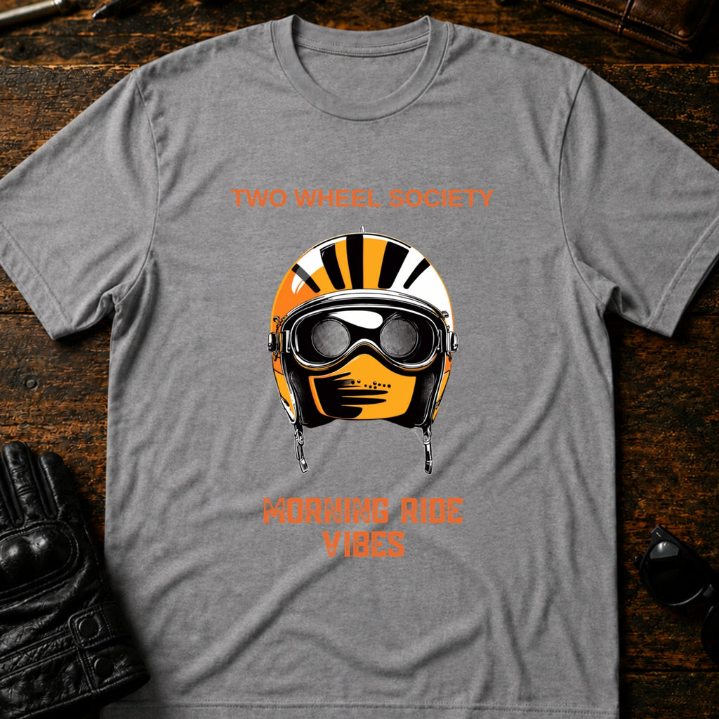 Morning Ride Vibes T-Shirt - mockup 4 sport gray